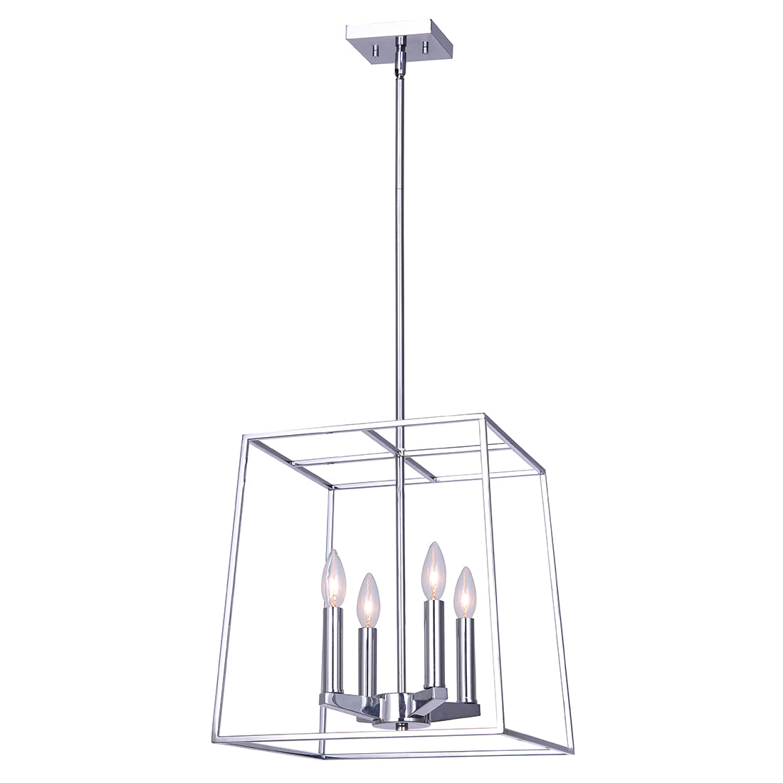 COCO, ICH1034A04CH14, 4 Lt 14inch Rod Chandelier