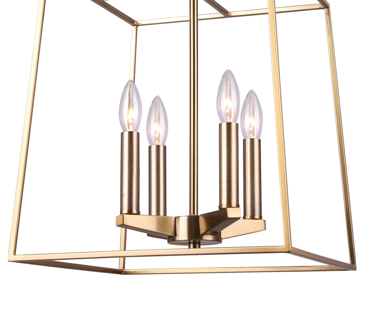 COCO, ICH1034A04GD14, GD Color, 4 Lt 14inch Rod Chandelier