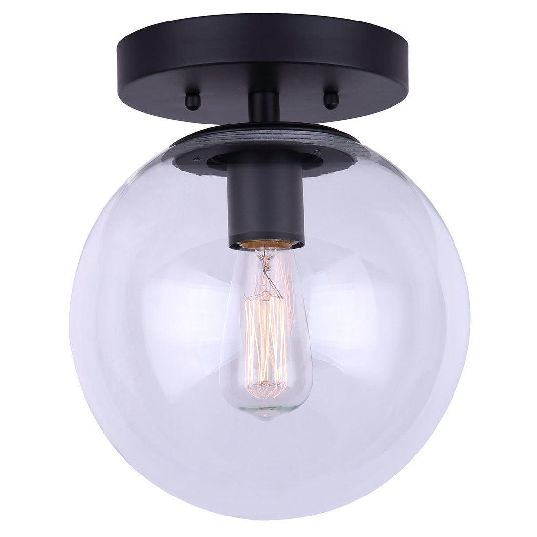 CAMILO, IFM1029A08BK-CL, MBK Color, 1 Lt Flush Mount