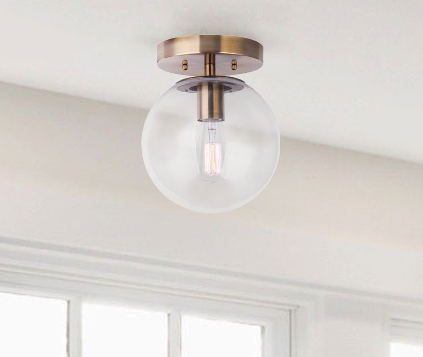 CAMILO, Spec. IFM1029A08GD-CL, GD Color, 1 Lt Flush Mount