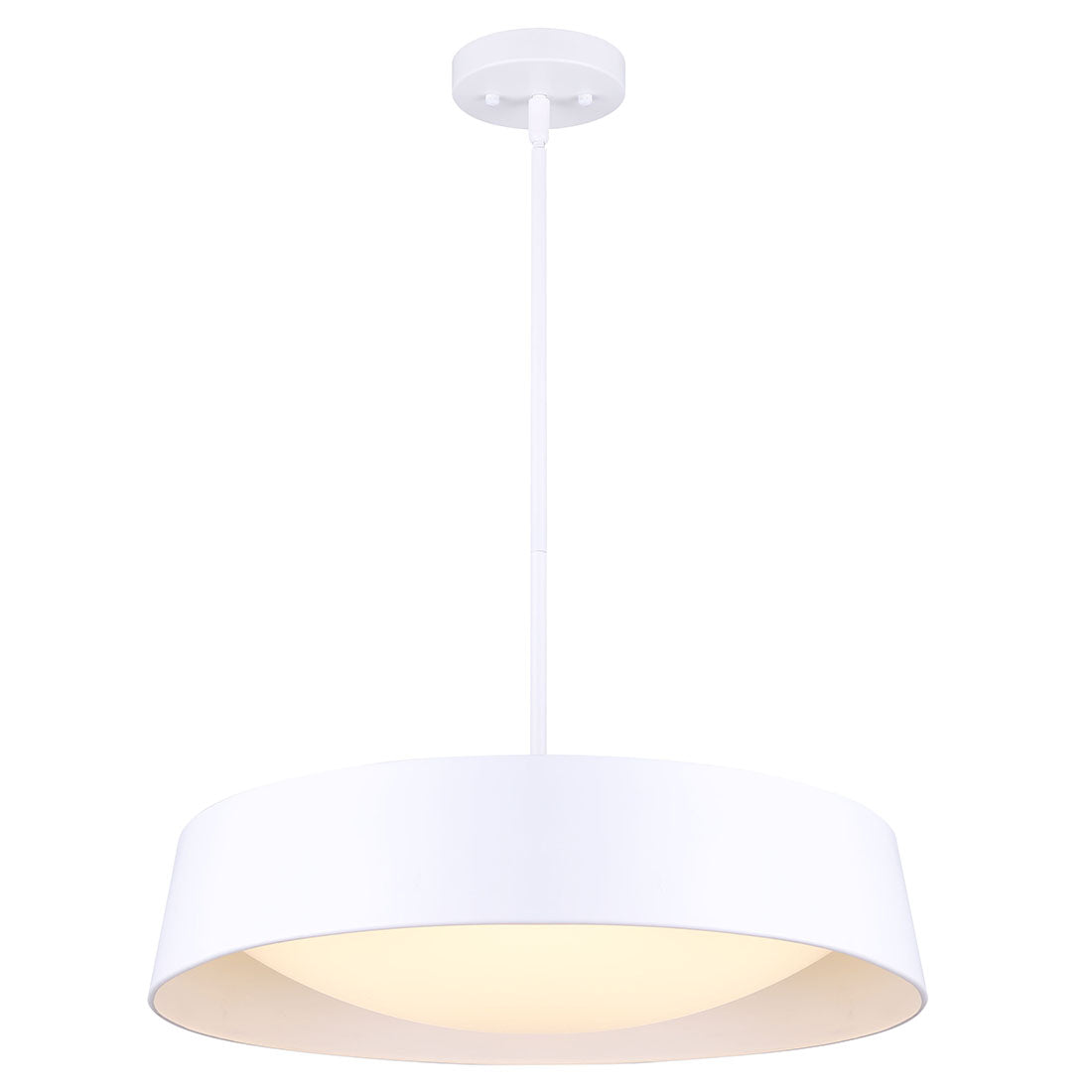 ADIRA, Spec. LCH177A22WH, 22inch Wide Rod LED Chandelier