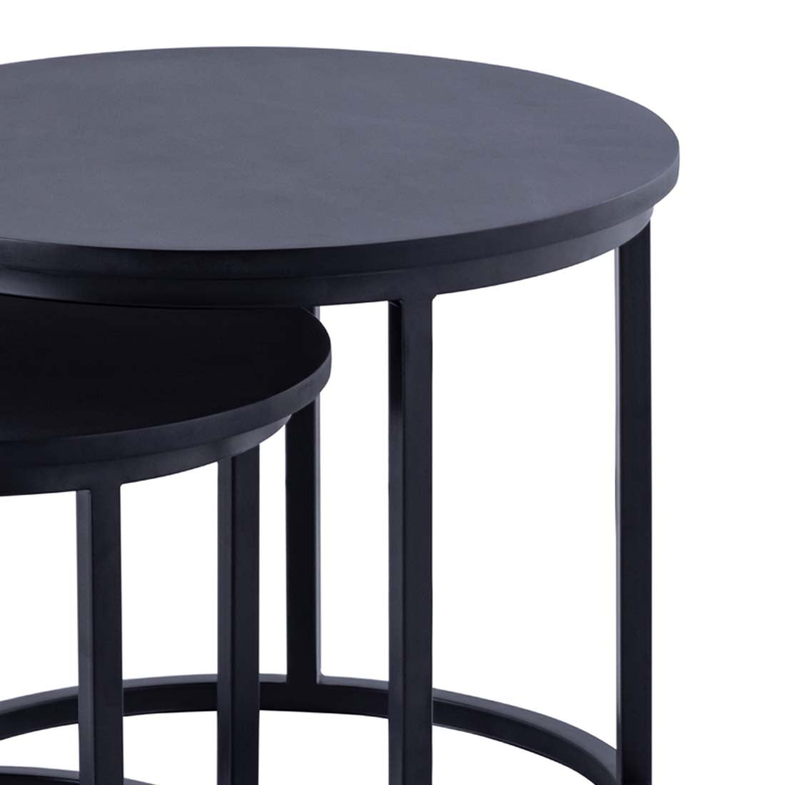 SURI Nested Mango Wood top and Iron Side Table