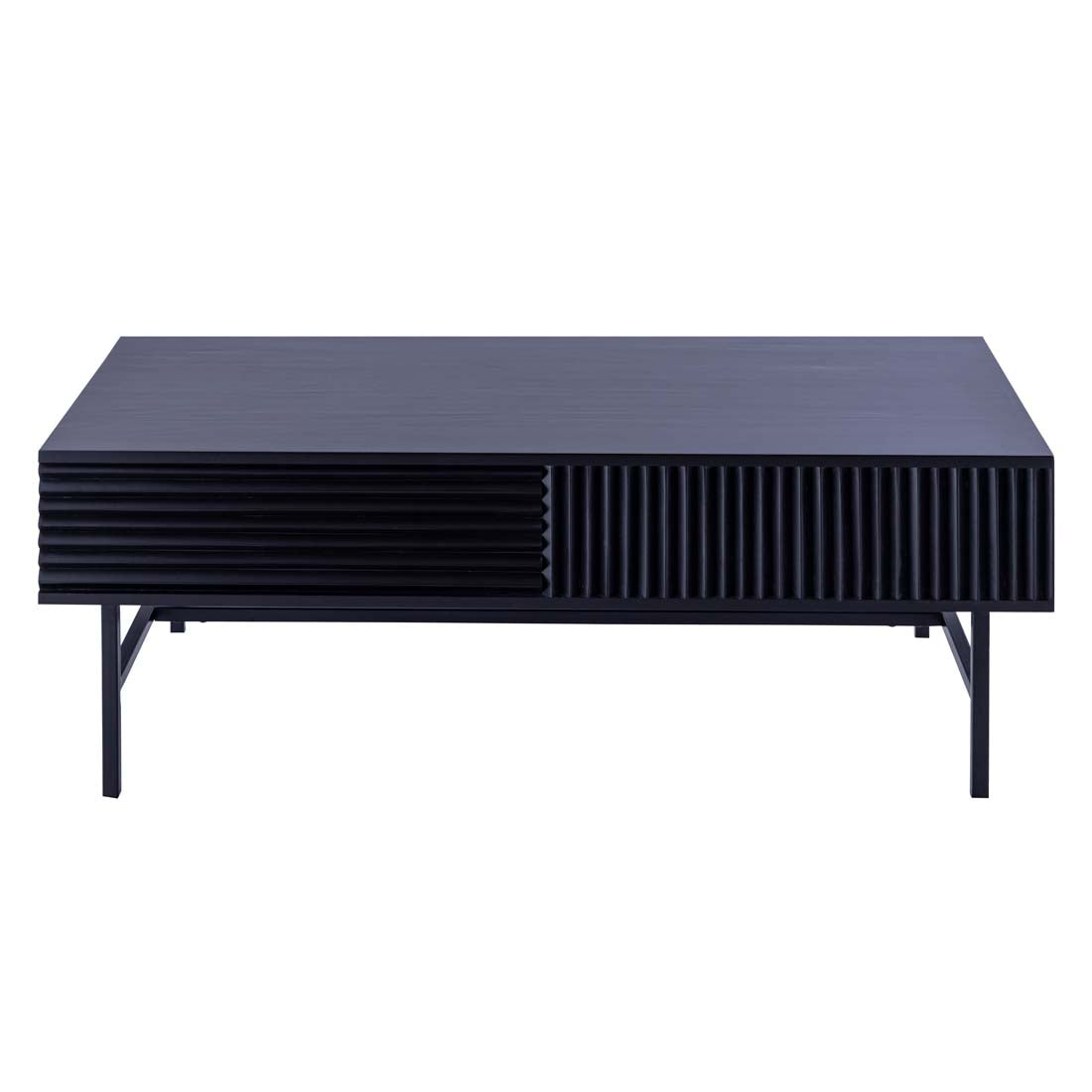 ELLINGTON Coffee Table Table Black Iron/Black Wood