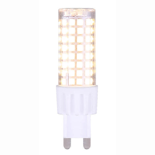 single light LED night light in white finish, with a waffle glass cover