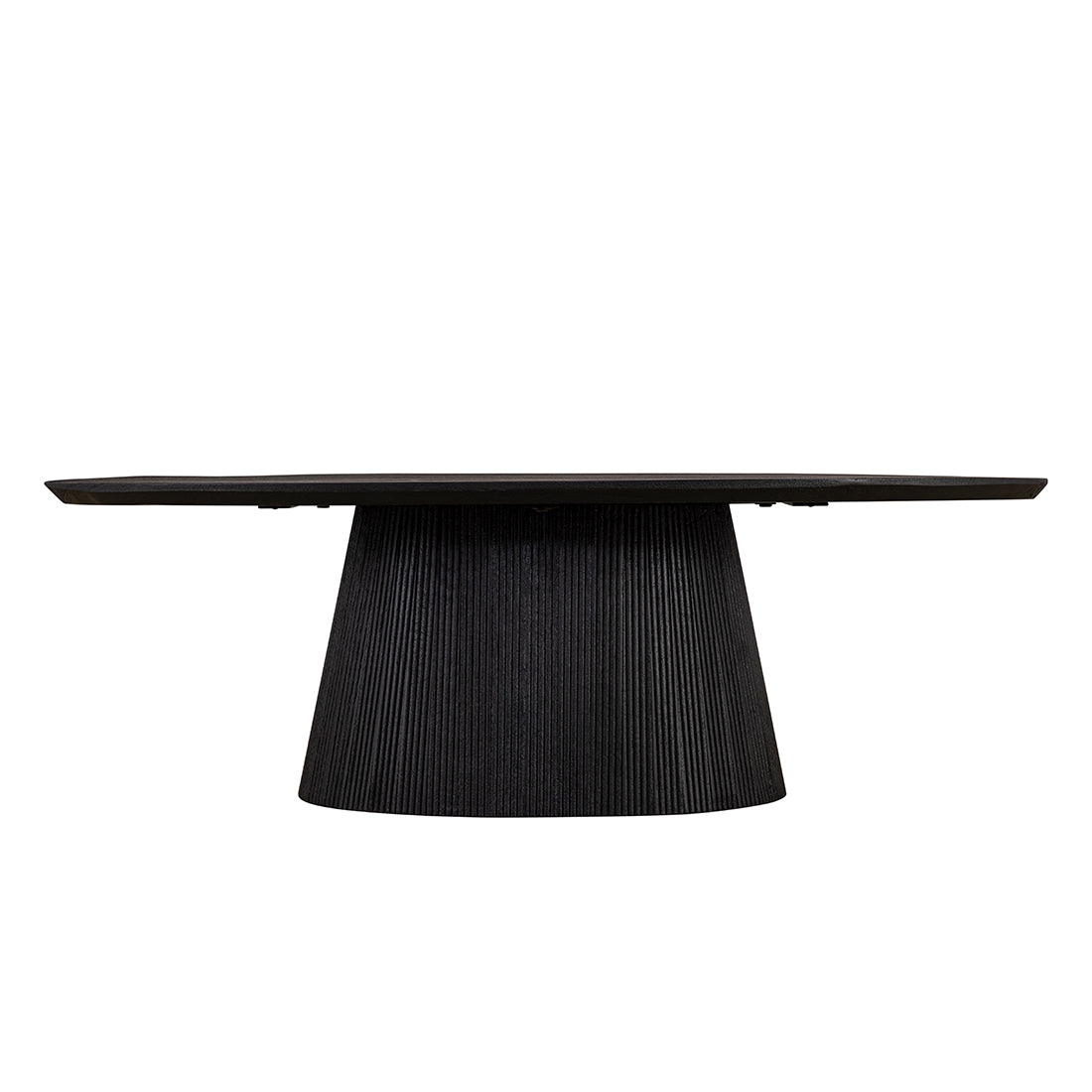 MADHY Black Soft Finish | Mango wood oval coffee table