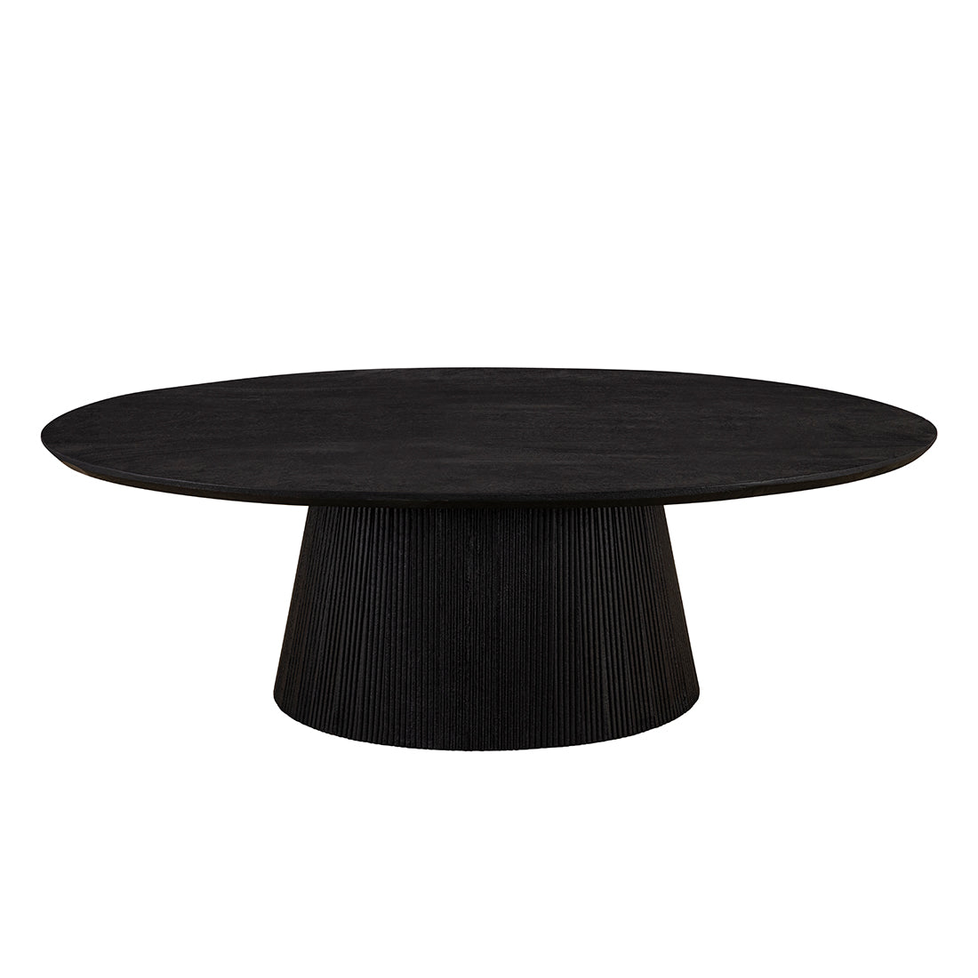 MADHY Black Soft Finish | Mango wood oval coffee table