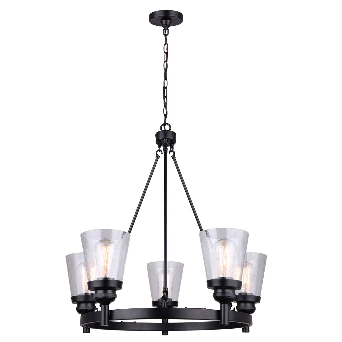 DECLAN, ICH1097A05BK, MBK Color, 5 Lt Chain Chandelier