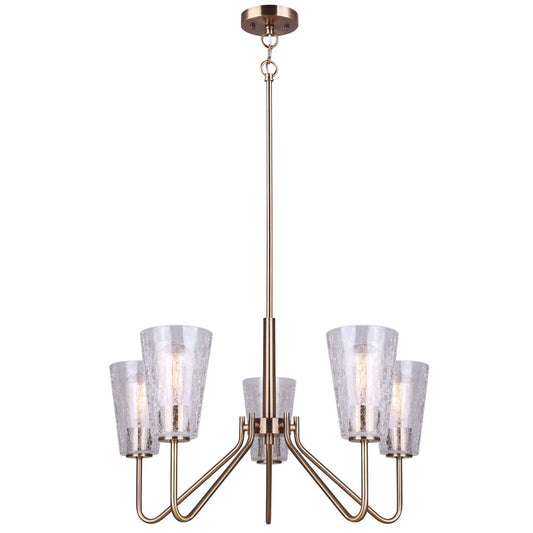 EVERLY 5 Lt Rod Chandelier