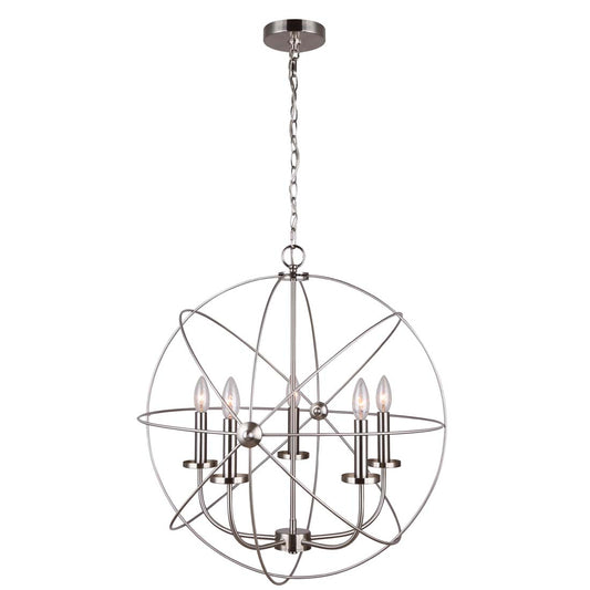 SUMMERSIDE, ICH282B05BN25, 5 Lt Chain Chandelier