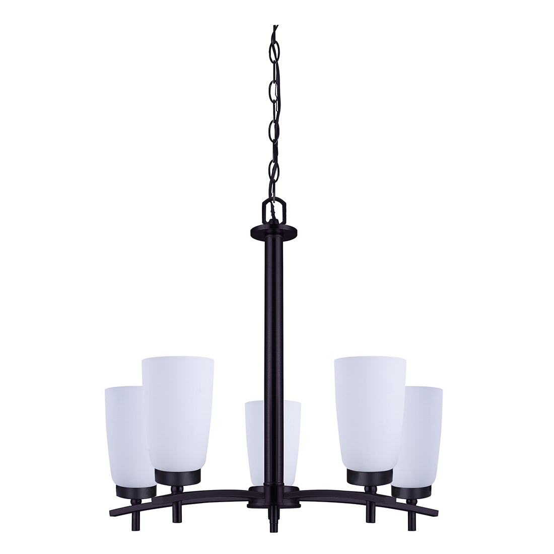 PORTIA, ICH326A05BK-RG, MBK Color, 5 Lt Chain Chandelier