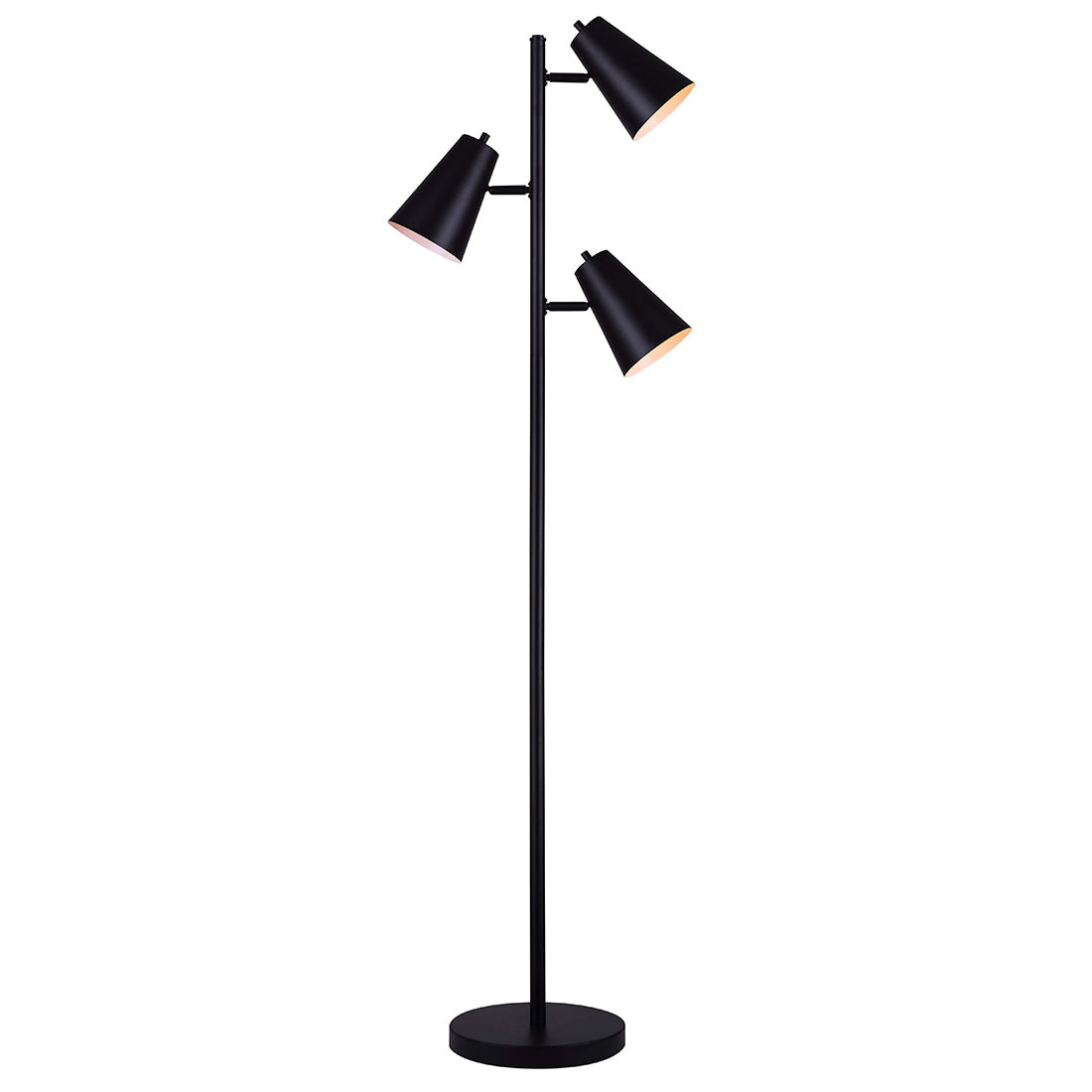 ORLI, IFL1056A66BK, MBK Color, 3 Lt Floor Lamp