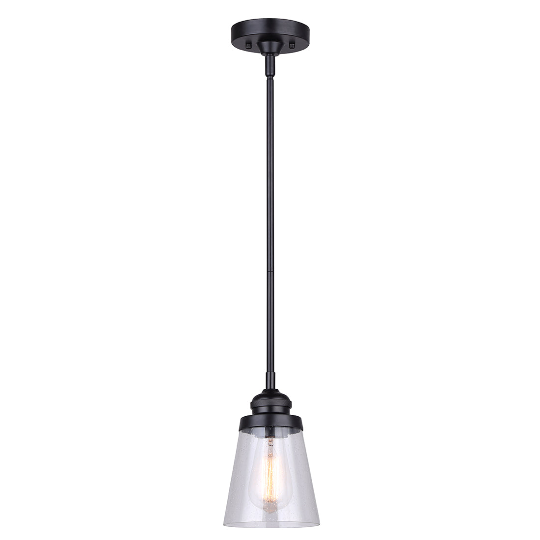 DECLAN, IPL1097A01BK, MBK Color, 1 Lt Rod Pendant