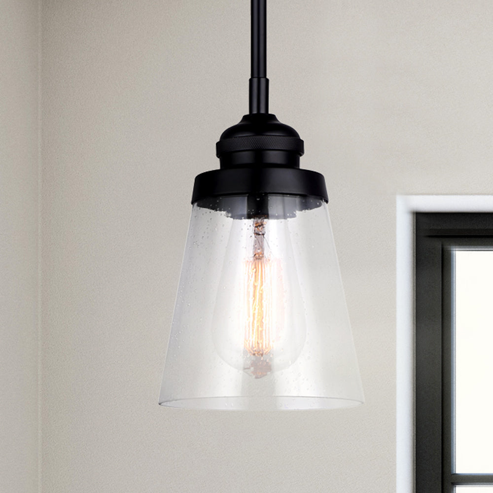 DECLAN, IPL1097A01BK, MBK Color, 1 Lt Rod Pendant