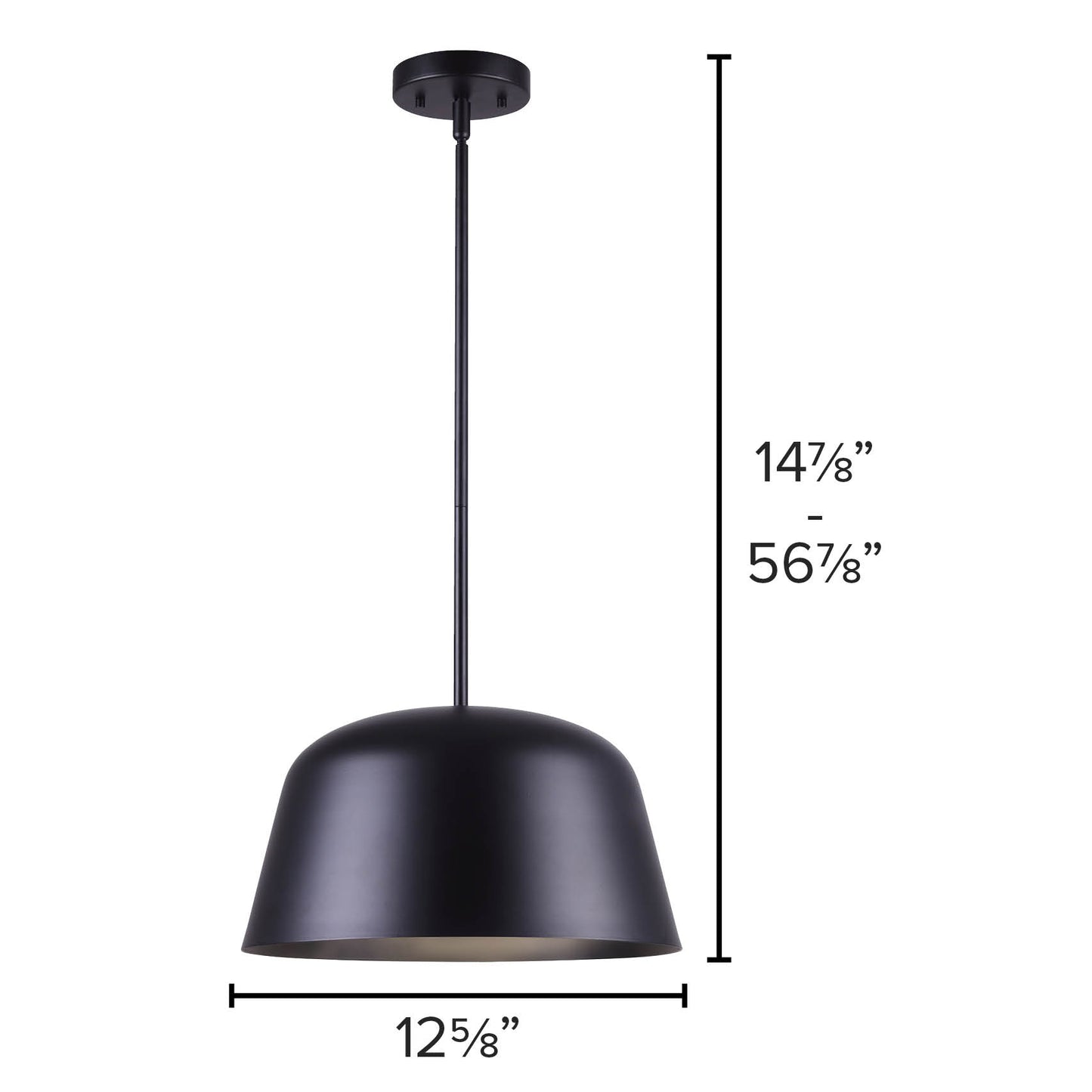 KILIAM, IPL1098A01BK, MBK Color, 1 Lt Rod Pendant