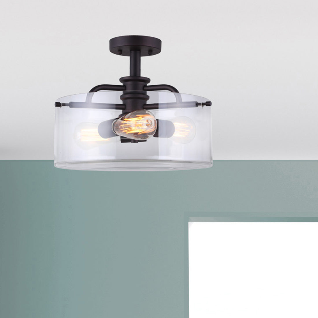 ALBANY, ISF679A03ORB, 3 Lt Semi Flush