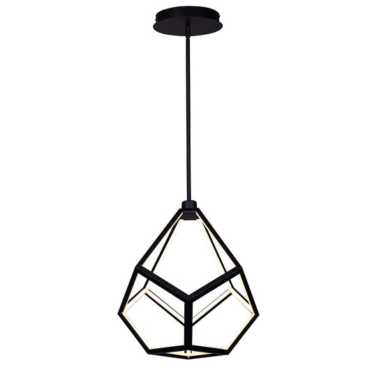 VIERO, Spec. LCH189A17BK, 17inch Wide Rod LED Chandelier