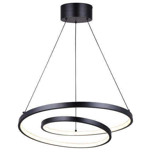 LIVANA, LCH259A20BK, MBK Color, 20inch Width Cord LED Chandelier