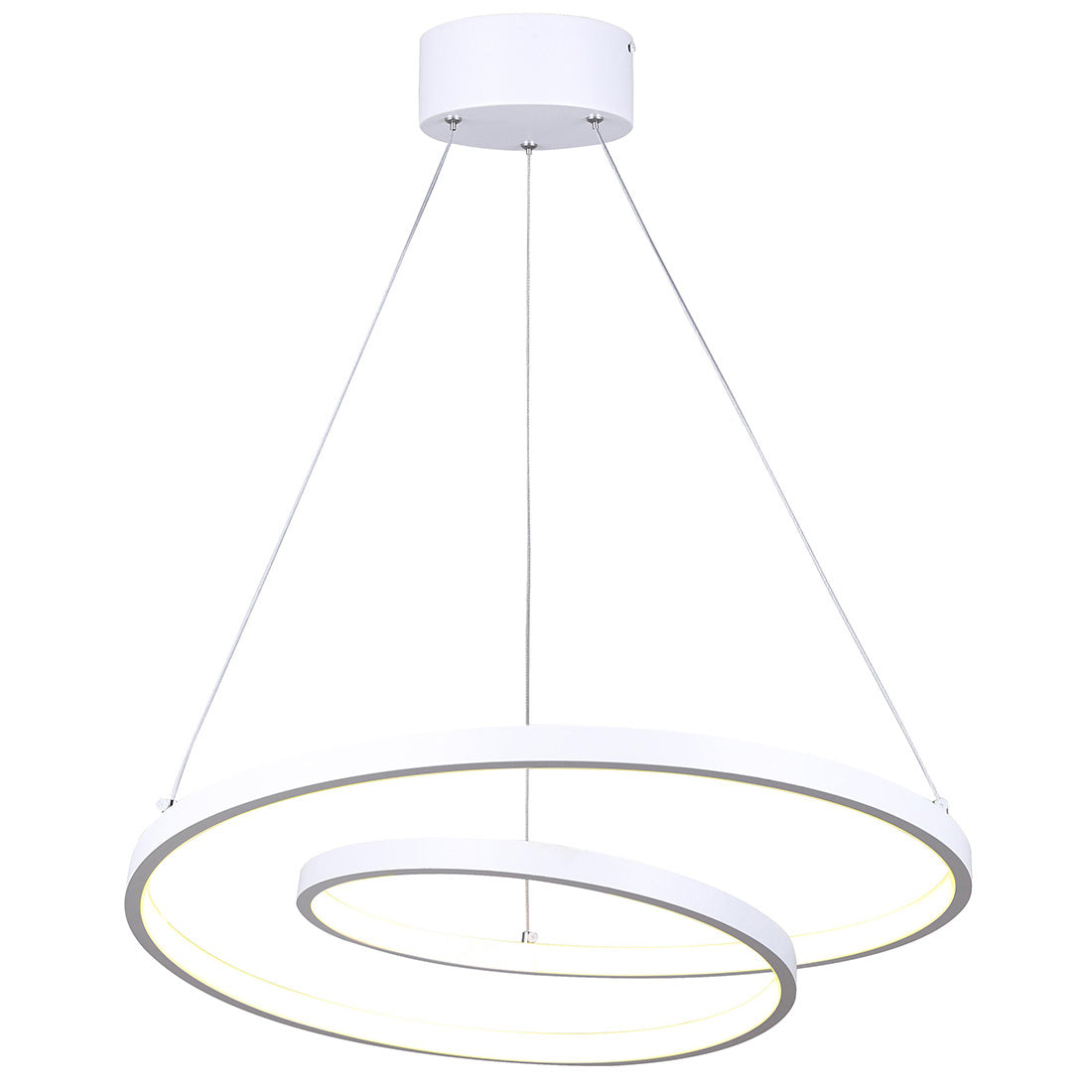 LIVANA, LCH259A20WH, MWH Color, 20inch Width Cord LED Chandelier