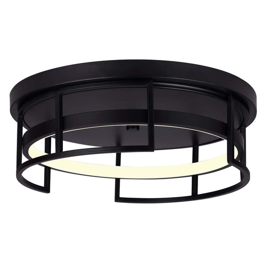 AMORA, LFM231A15BK, 15inch LED Flush Mount