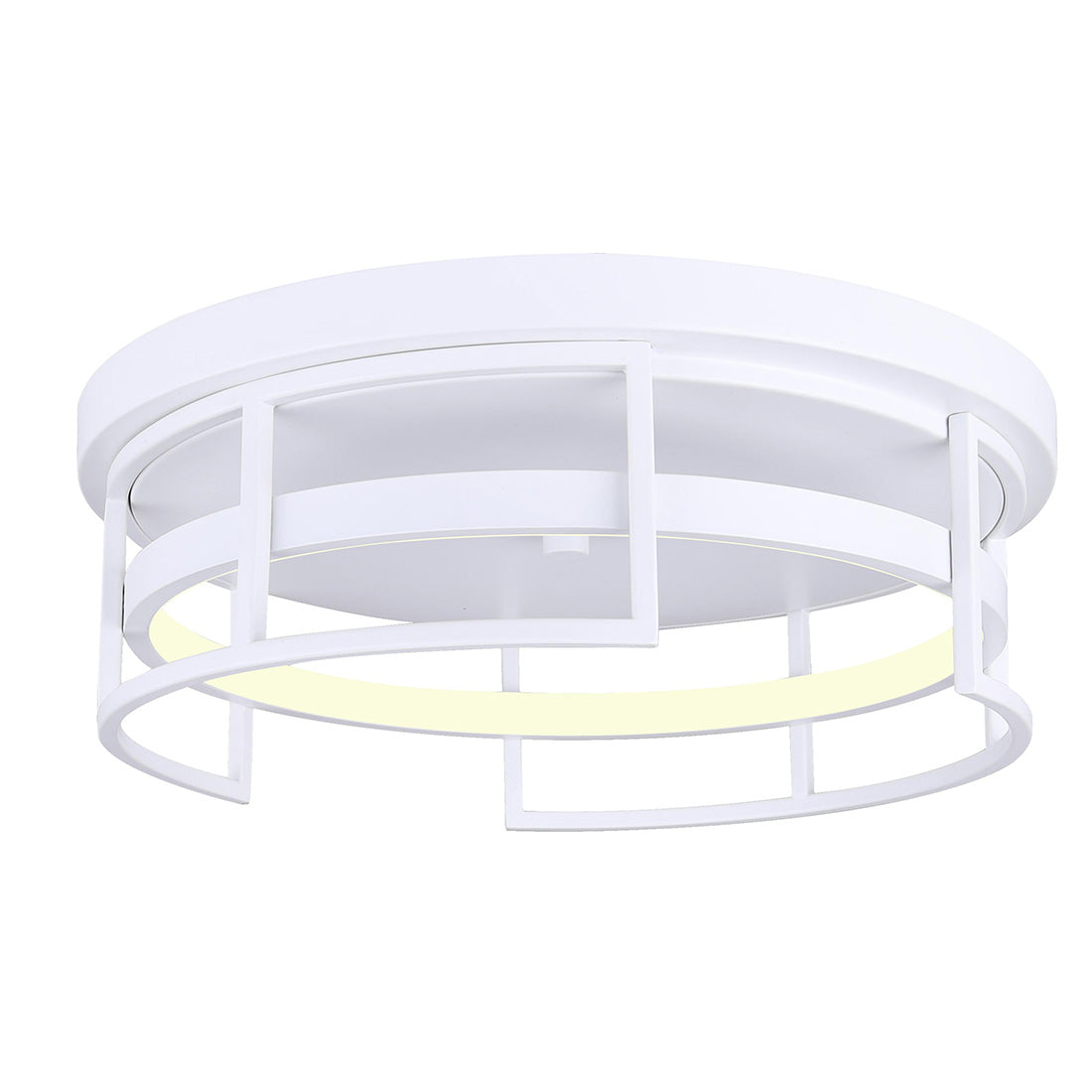 AMORA, LFM231A15WH, MWH Color, 15inch LED Flush Mount