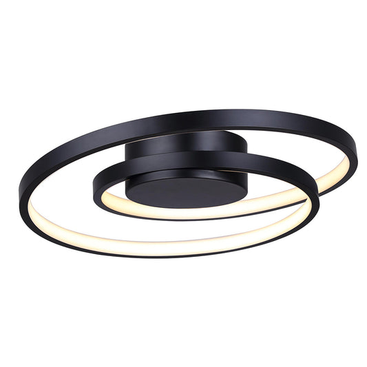 LIVANA, LFM259A16BK, MBK Color, 15.75inch LED Flush Mount