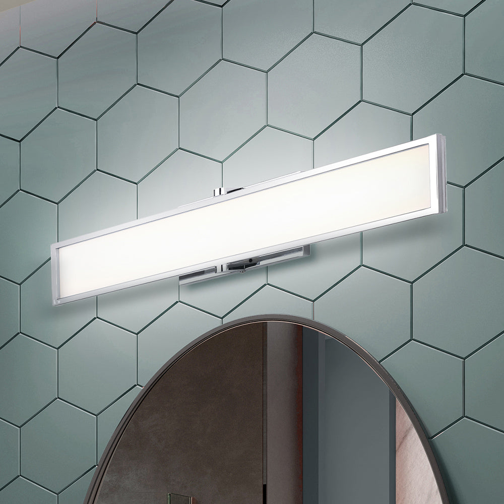 PAX, LVL229A24CH, 24inch LED Vanity, Flat Opal Glass